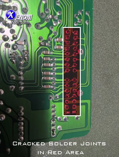 Cracked Solder Pins